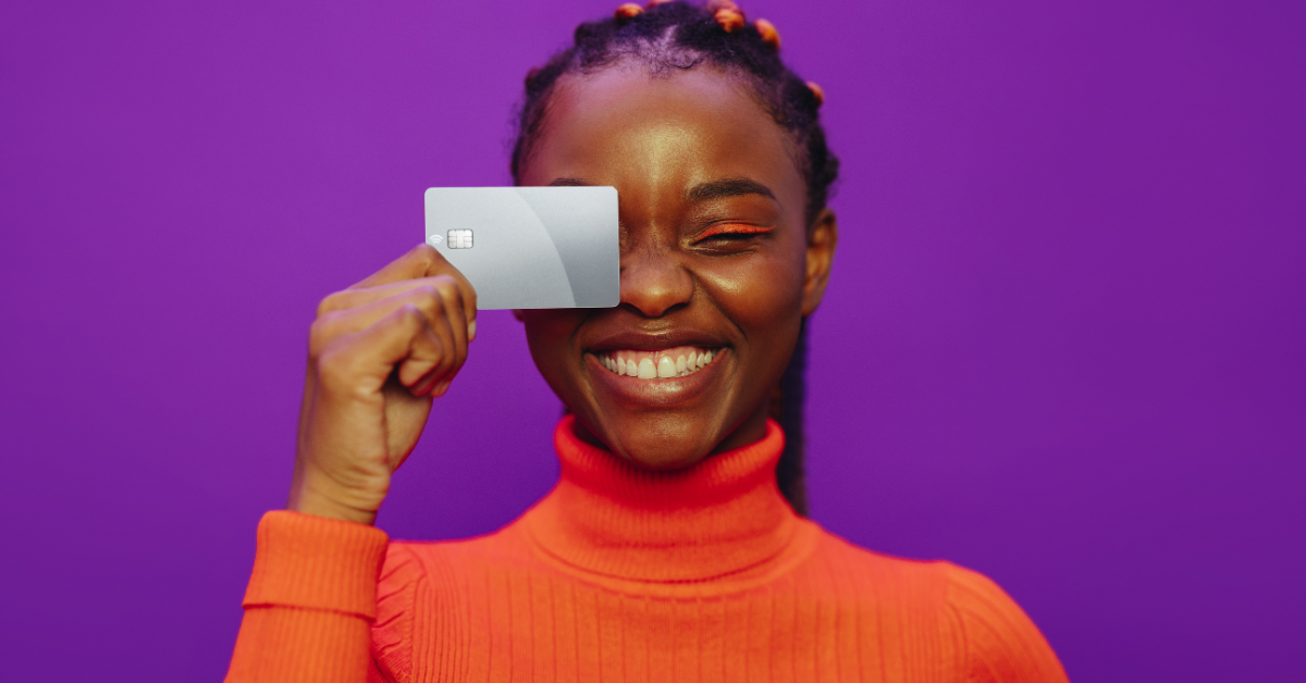 girl with a credit card